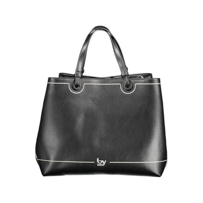 BYBLOS Black Polyurethane Women Handbag BYBLOS