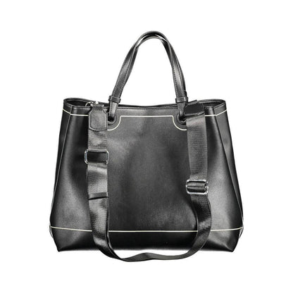 BYBLOS Black Polyurethane Women Handbag BYBLOS