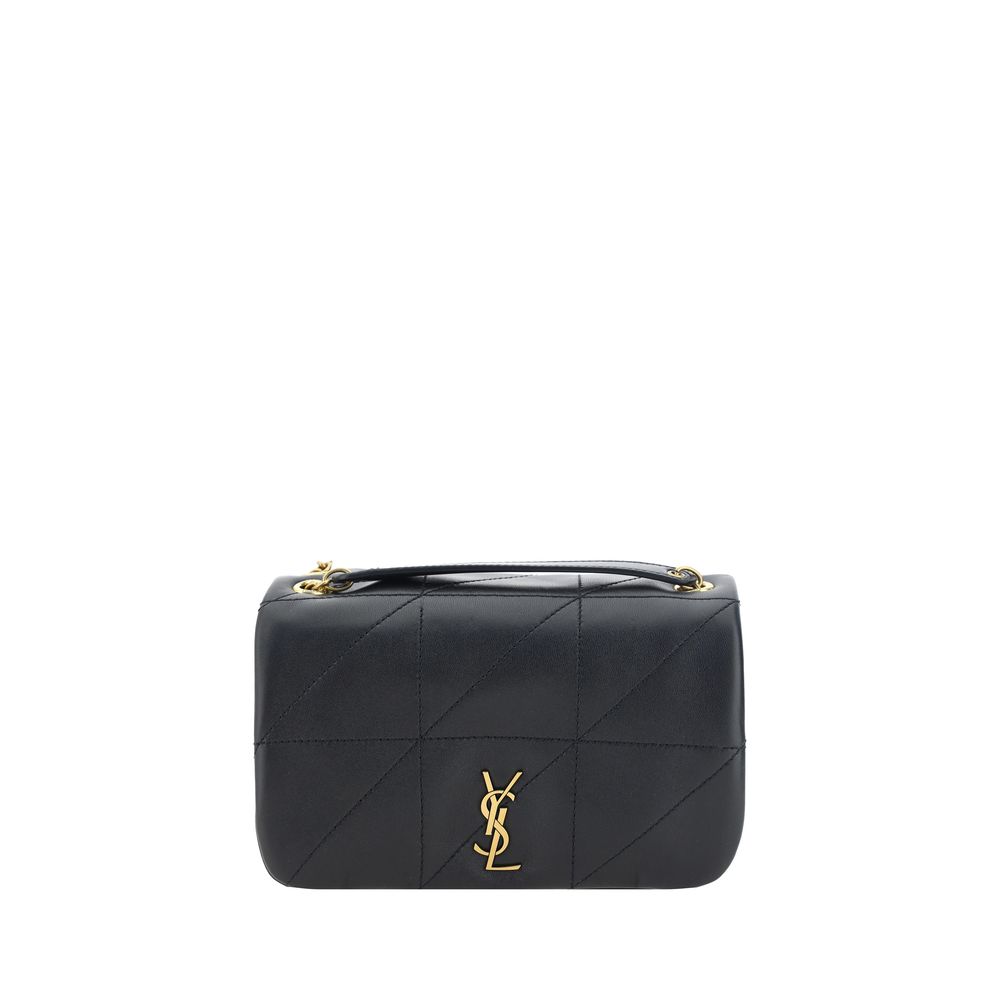 Saint Laurent Black Lamb Ovis Aries Aries Shoulder Bag