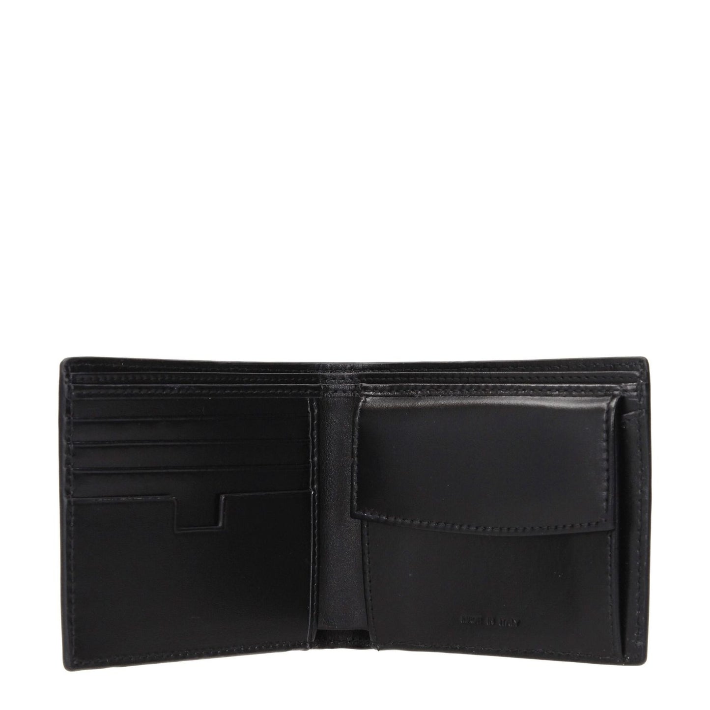 Testoni Black Leather Wallet