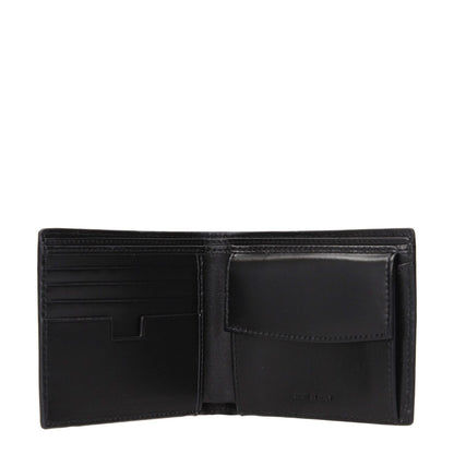 Testoni Black Leather Wallet