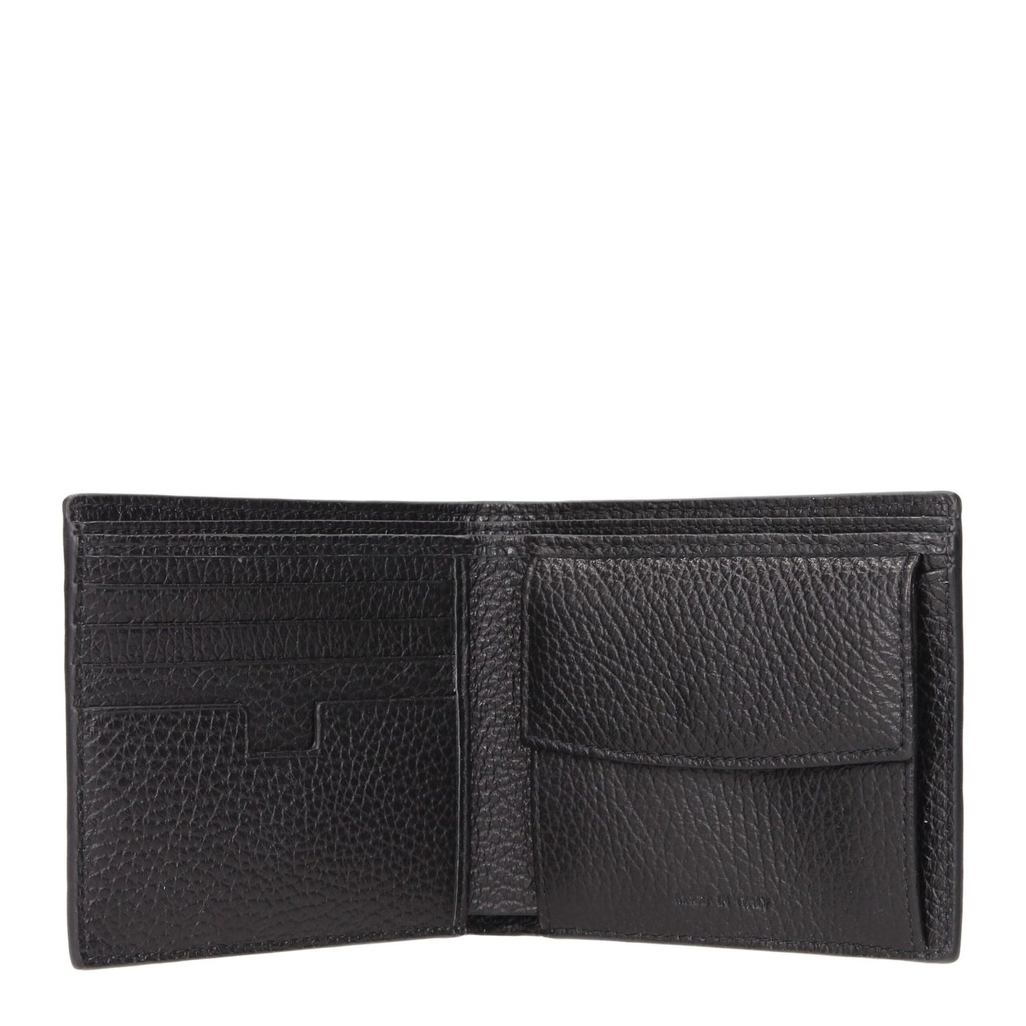 Testoni Black Leather Wallet