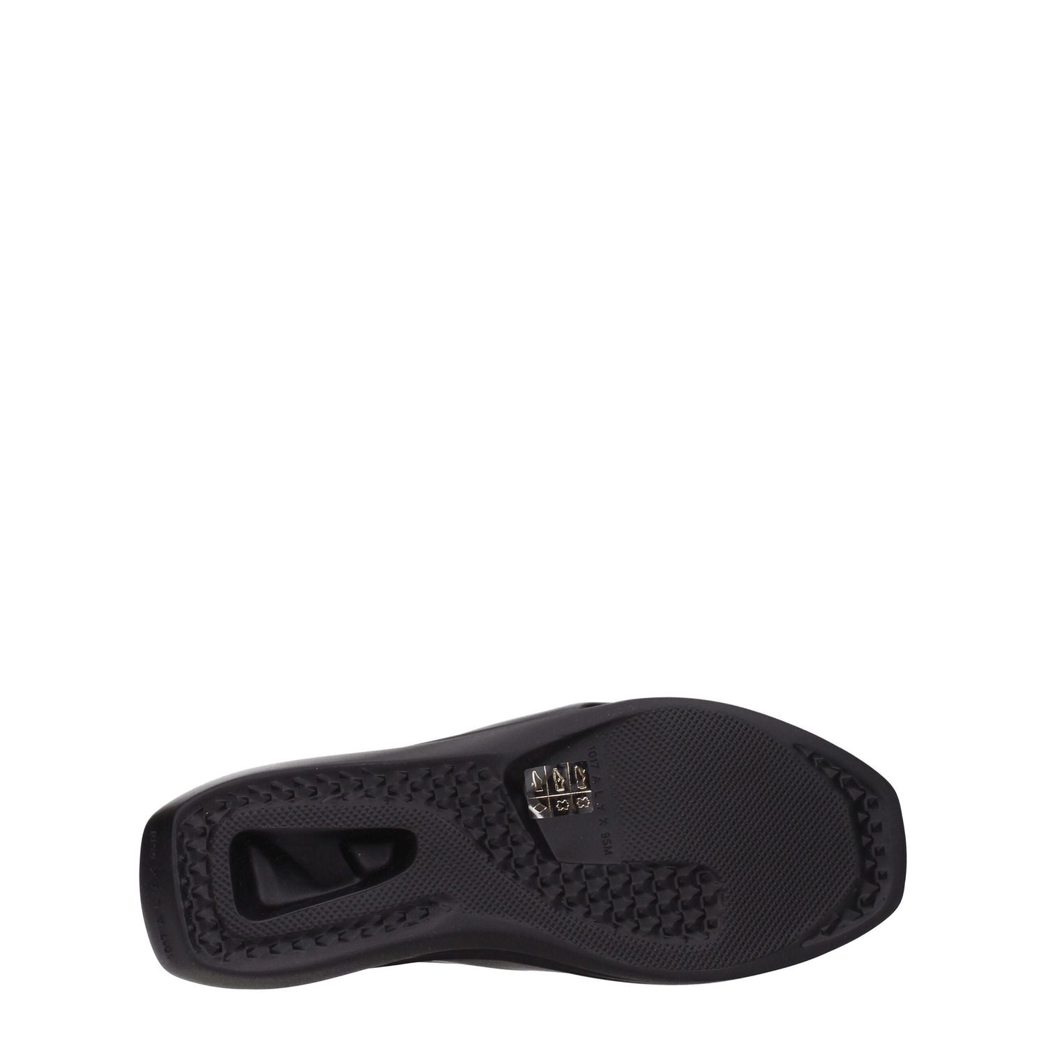 Alyx Black Leather Slippers