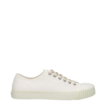 Maison Margiela White Fabric Low Top Sneakers
