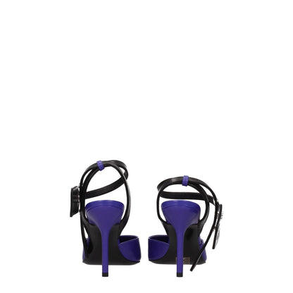 Off-White Purple Leather Pumps