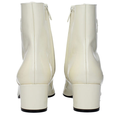 Celine Beige Leather Ankle Boots Celine