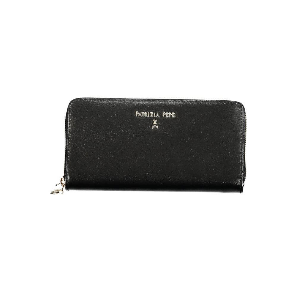 Patrizia Pepe Black Leather Women Wallet