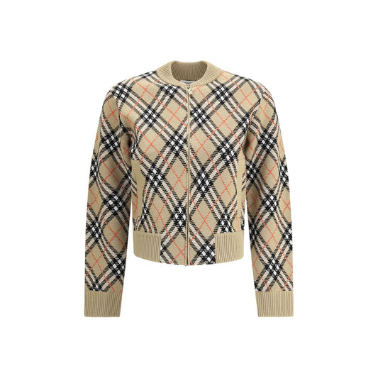 Burberry Beige Wool Cardigan Burberry