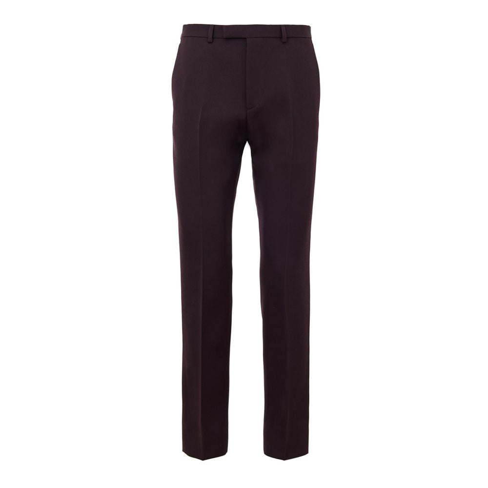 Gucci Bordeaux Wool Dress Pants Gucci