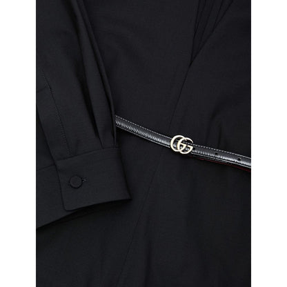 Gucci Black Wool Jumpsuit Gucci