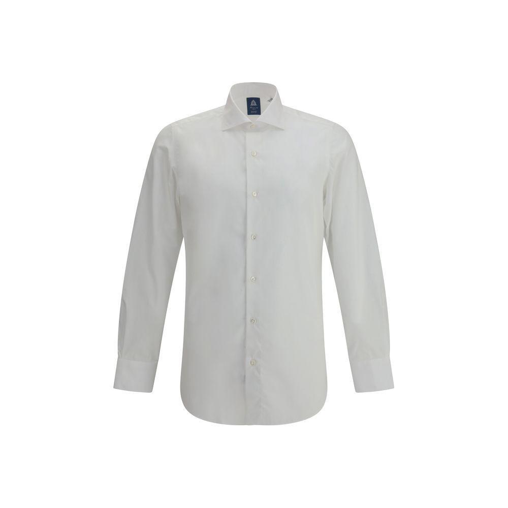Finamore White Cotton Dress Shirt
