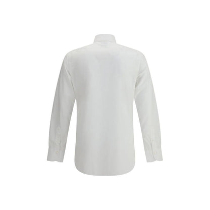 Finamore White Cotton Dress Shirt