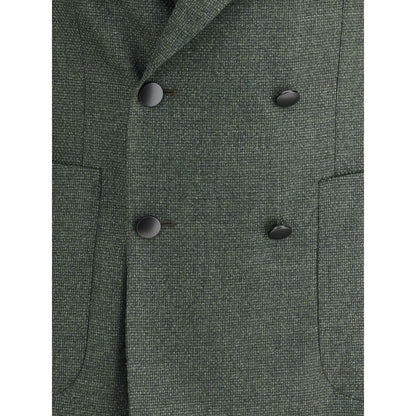 Tagliatore Bicolor Fleece Wool Blazer