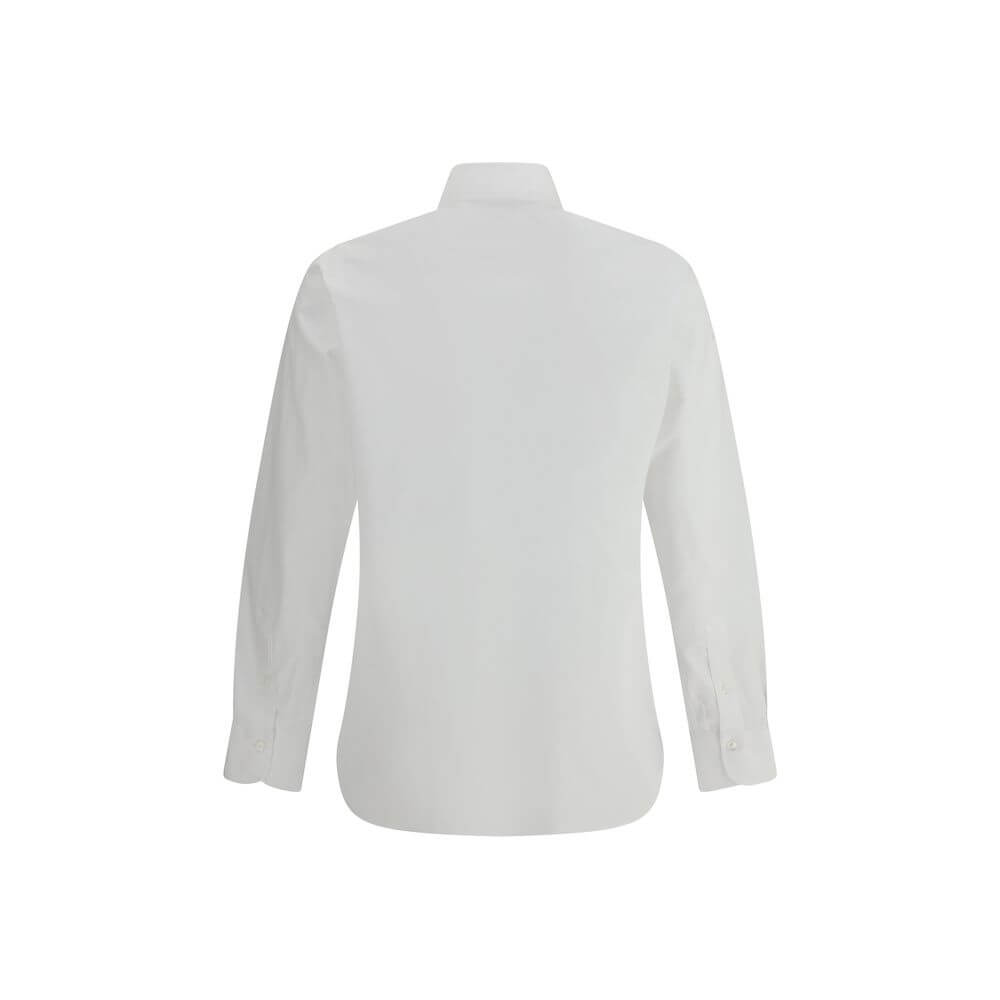 Finamore White Cotton Dress Shirt
