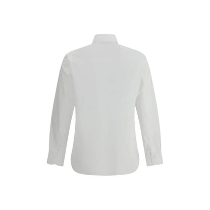 Finamore White Cotton Dress Shirt