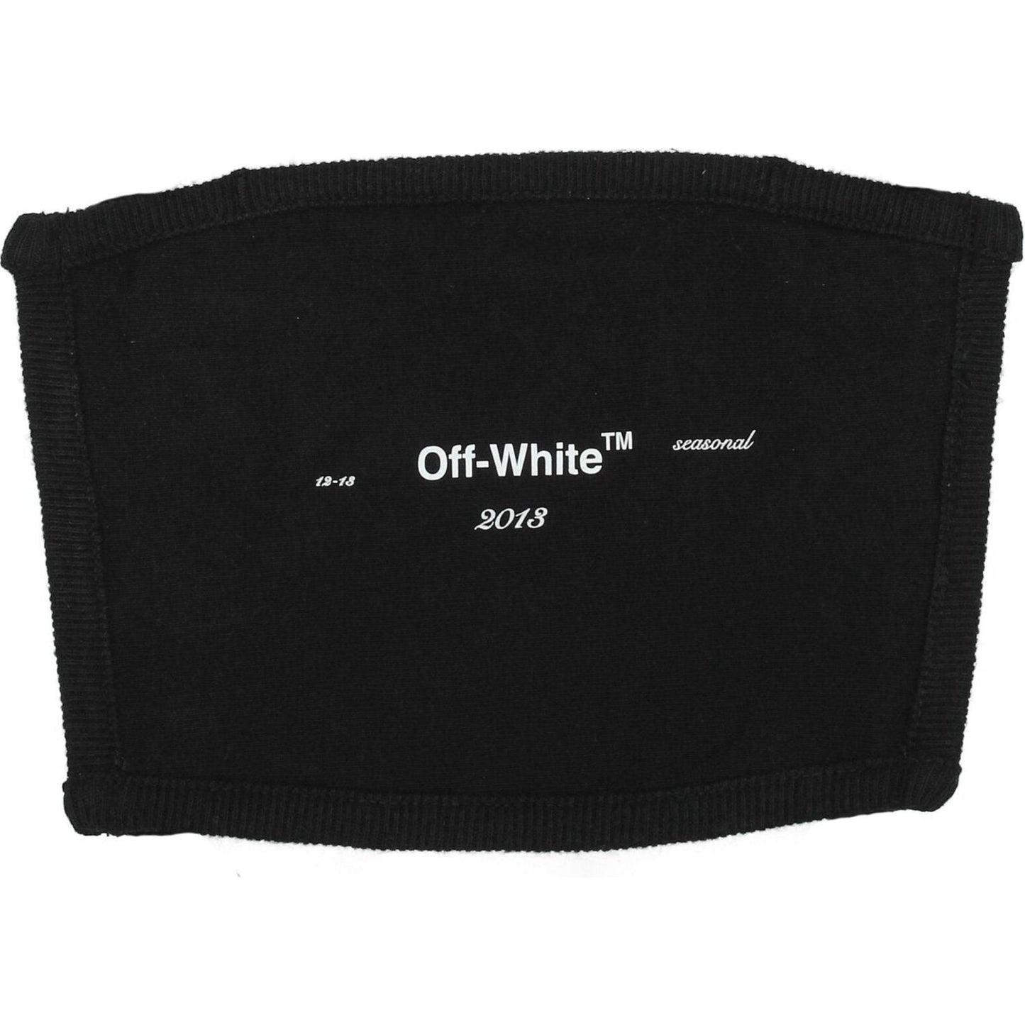 Off-White Black Cotton Facemask Off-White