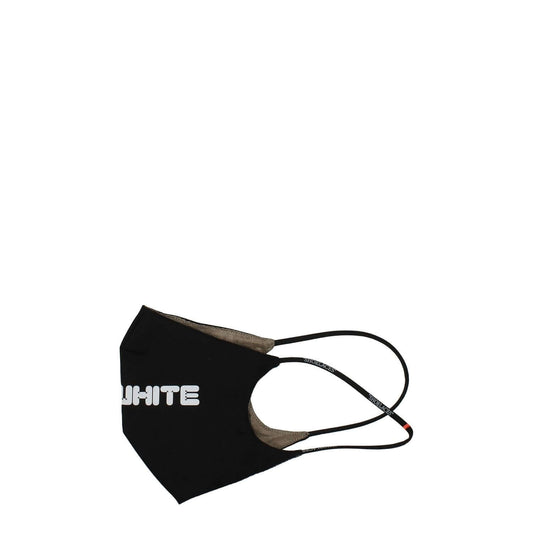 Off-White Black Cotton Facemask Off-White