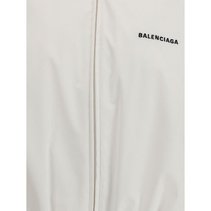 Balenciaga White Polyester Shell Jacket