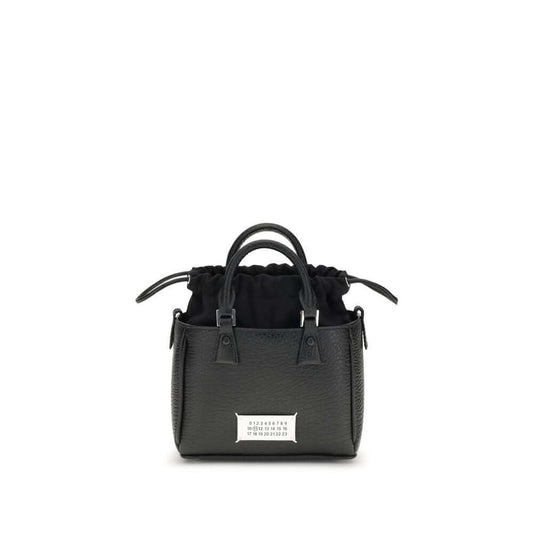 Margiela Black Calf Leather Bos Taurus Shoulder Bag Margiela