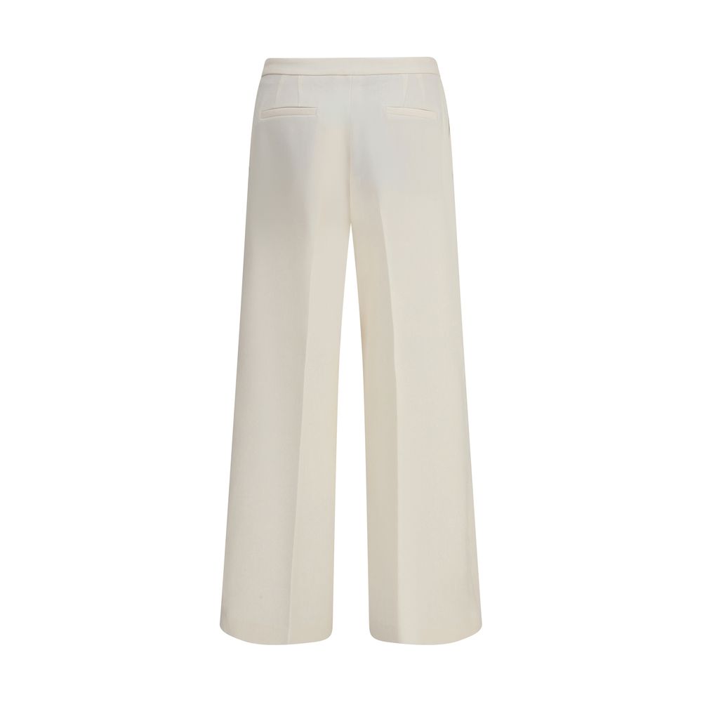 Cruna Cream Polyester Casual Pants