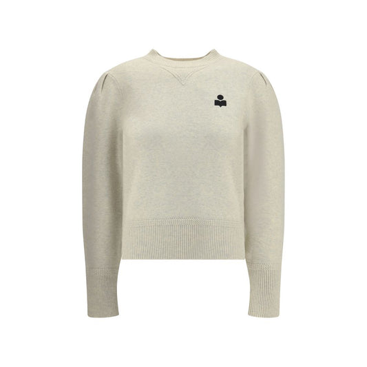 Marant Etoile Cream Cotton Sweatshirt