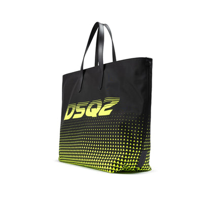 Dsquared² Bicolour Polyester Logo Shopping Bag Dsquared²