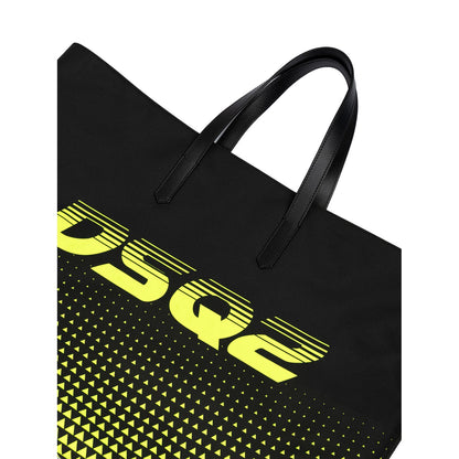Dsquared² Bicolour Polyester Logo Shopping Bag Dsquared²