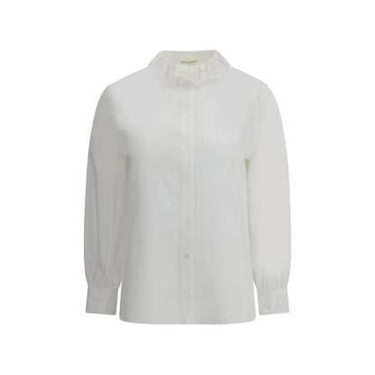 Saint Laurent White Cotton Dress Shirt