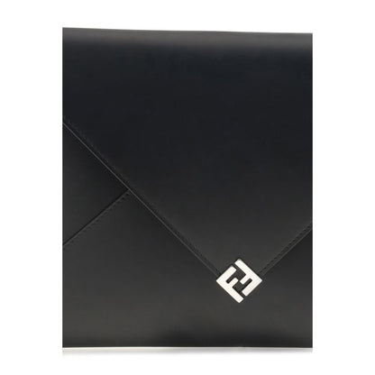 Fendi Black Leather Clutch Bag Fendi