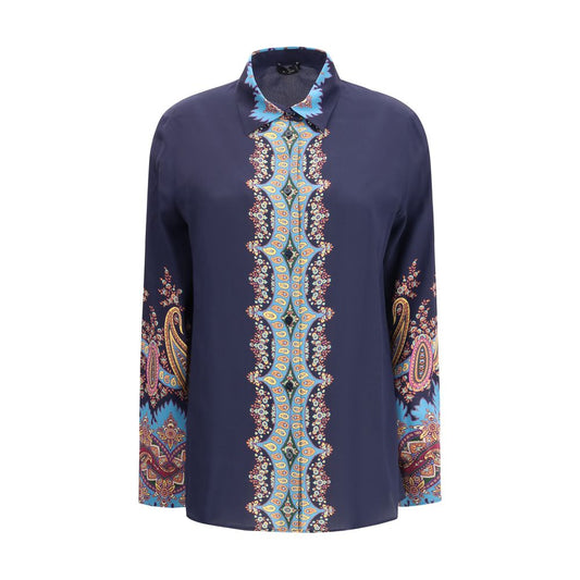 Etro Multicolor Silk Pattern Shirt Etro