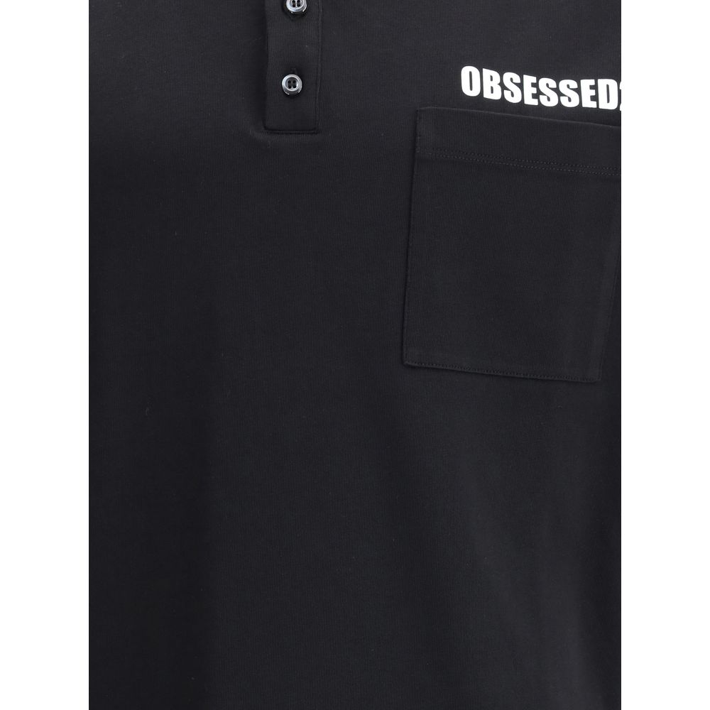 Dsquared² Black Cotton Polo Shirt