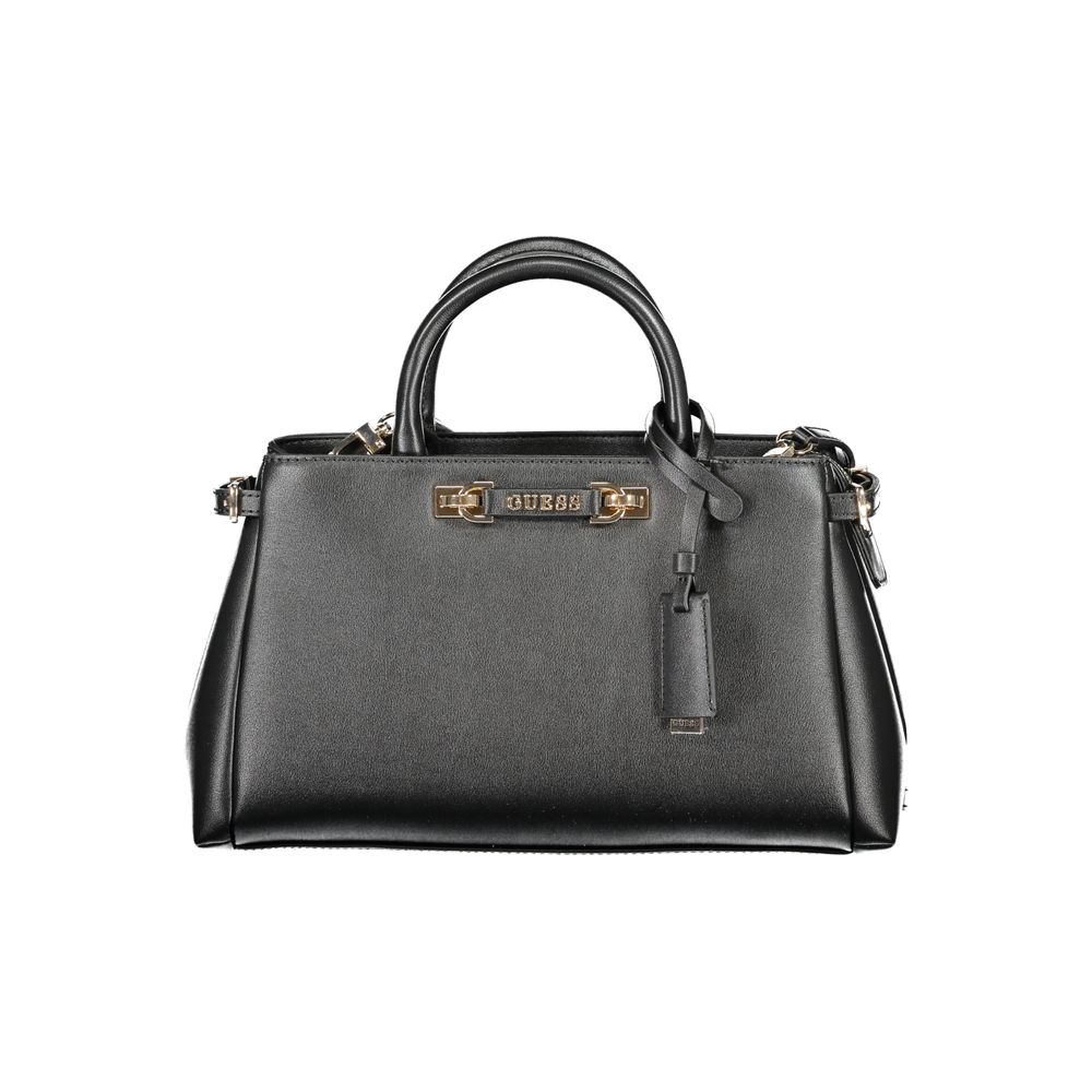 Guess Jeans Nero Poliuretano Women Handbag