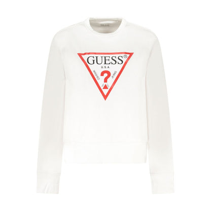 Guess Jeans White Cotton Women's Sweatshirt