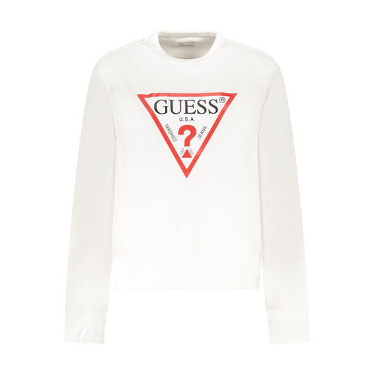 Guess Jeans White Cotton Women's Sweatshirt