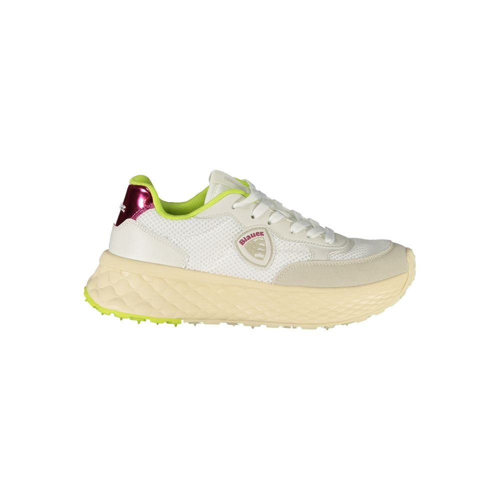 Blauer White Polyurethane Women Sneaker