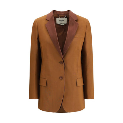 Fendi Brown Wool Blazer