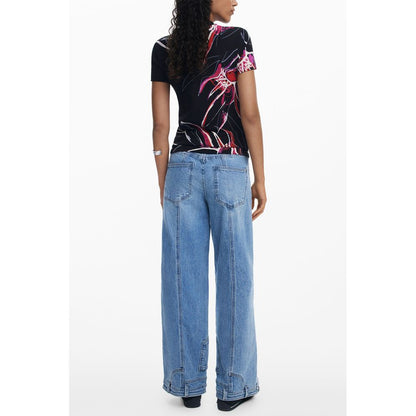 Desigual Nero Viscosa Women T-Shirt