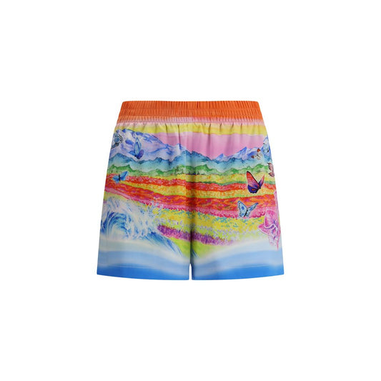 Casablanca Multicolor Silk Bermuda Shorts Casablanca