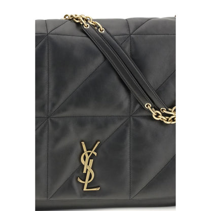 Saint Laurent Black Lamb Ovis Aries Aries Shoulder Bag