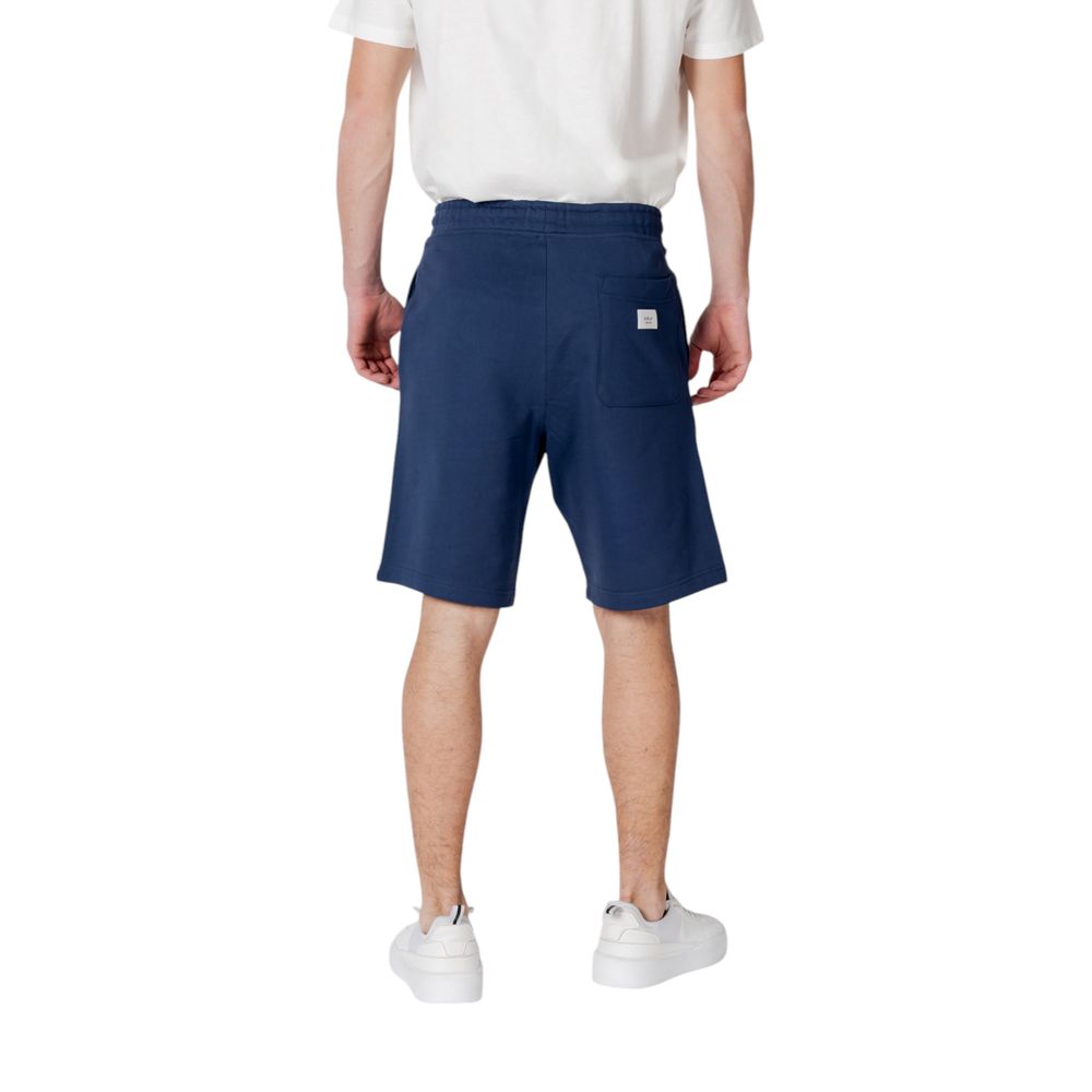 Replay Blue Cotton Bermuda Shorts