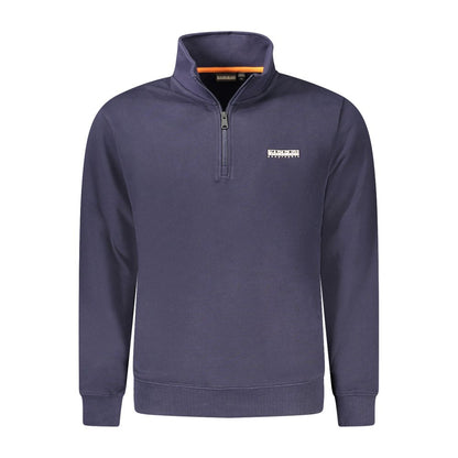 Napapijri Blue Cotton Men Sweatshirt