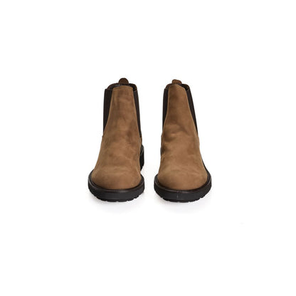 Roberto Pepe Luxury Brown Calfskin Men Boot