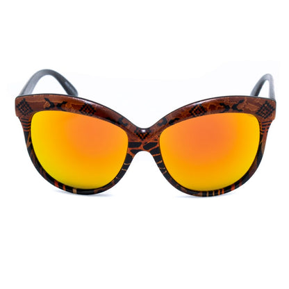 Italia Independent Orange Acetate Sunglasses