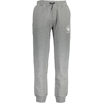 La Martina Gray Cotton Men's Sweatpants