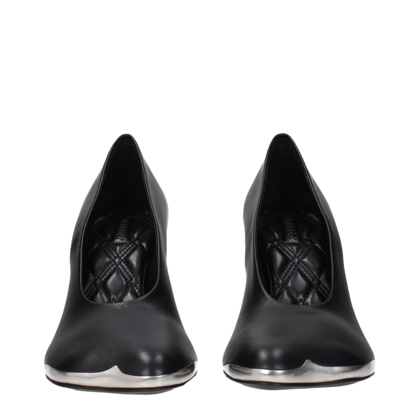 Burberry Black Leather High Heel Pumps