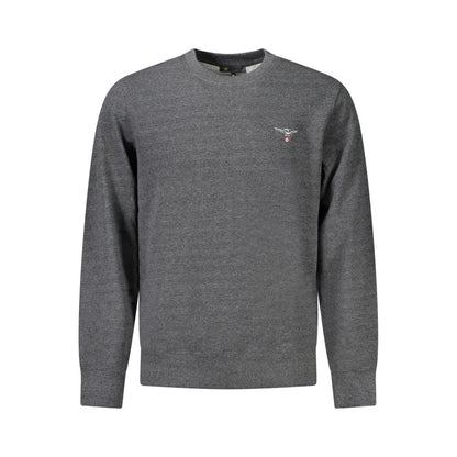 Accademia Militare Grigio Recycled Cotton Male Sweatshirt
