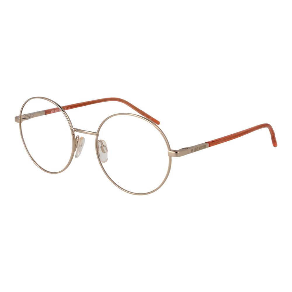 Love Moschino Gold Metal & Plastic Glasses (Frames)