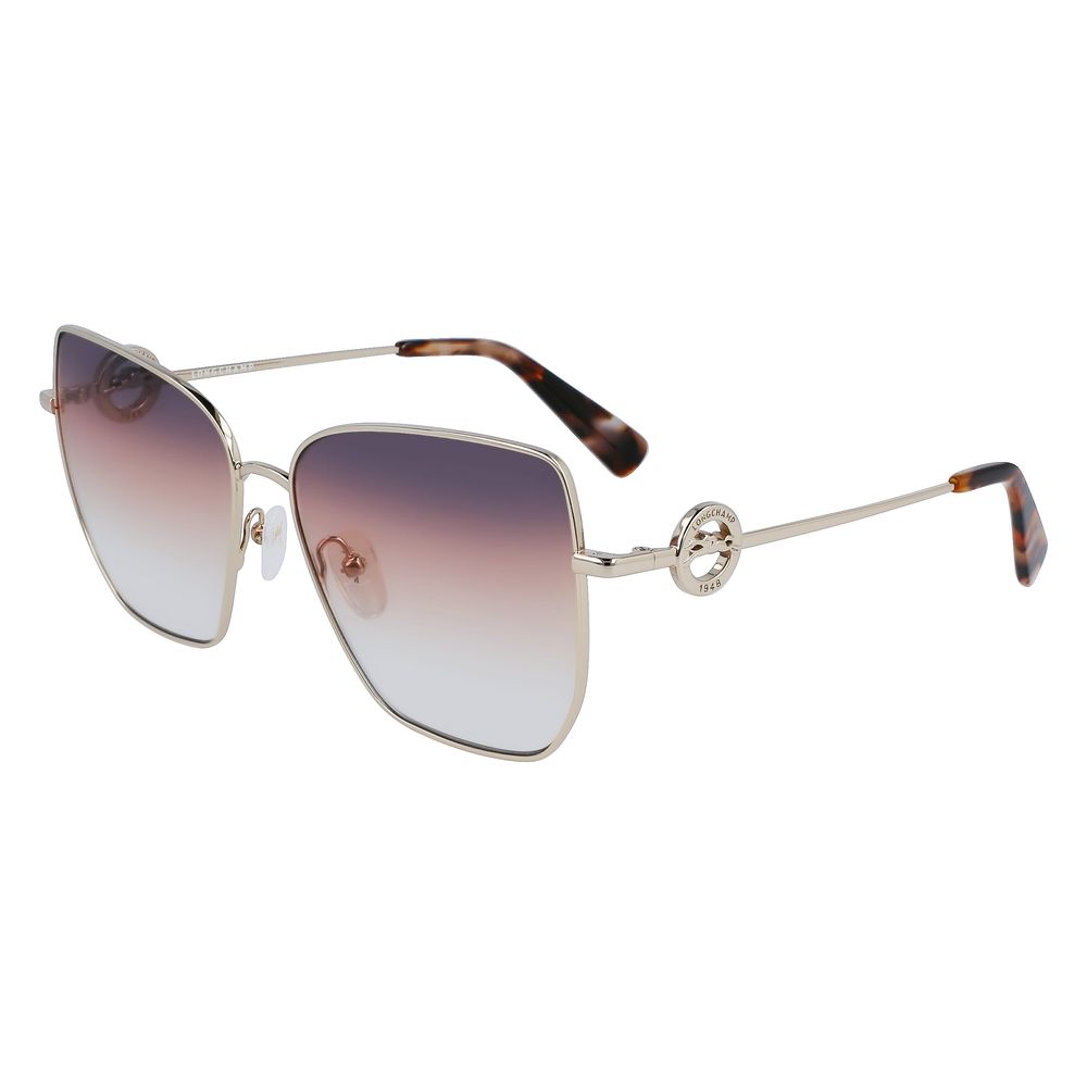 Longchamp Gold Metal Sunglasses