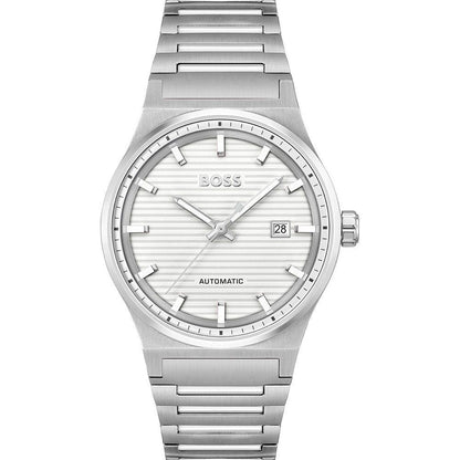 Hugo Boss Gray Stainless Steel Dress Watch