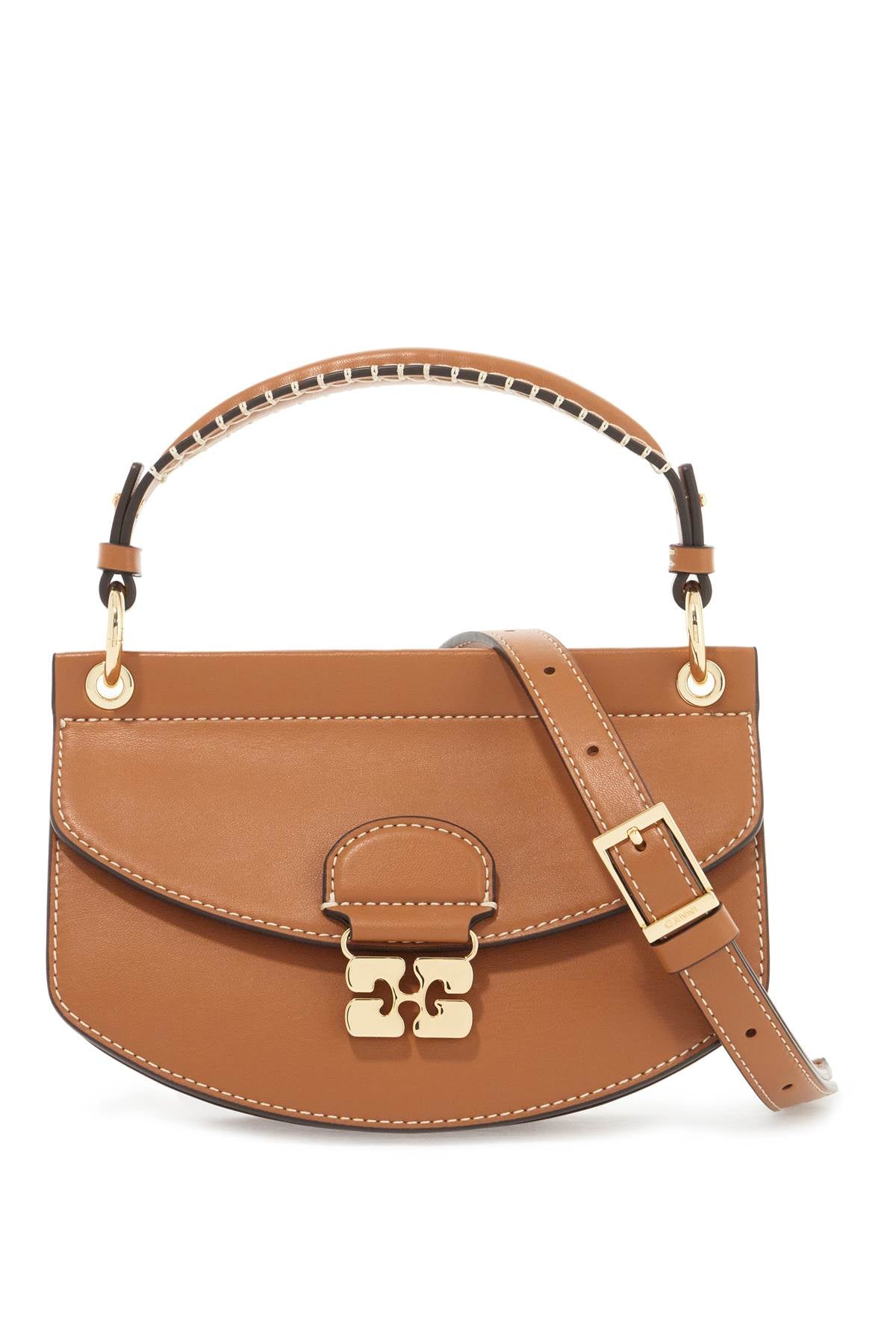 Ganni The Apo-G handbag Brown